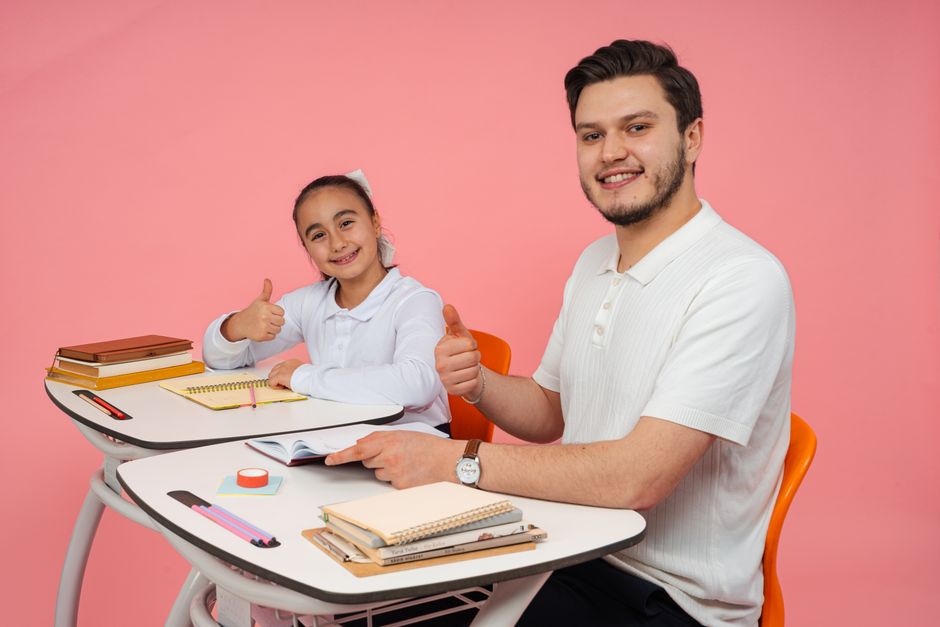Case study graphics illustrating improvements in student performance